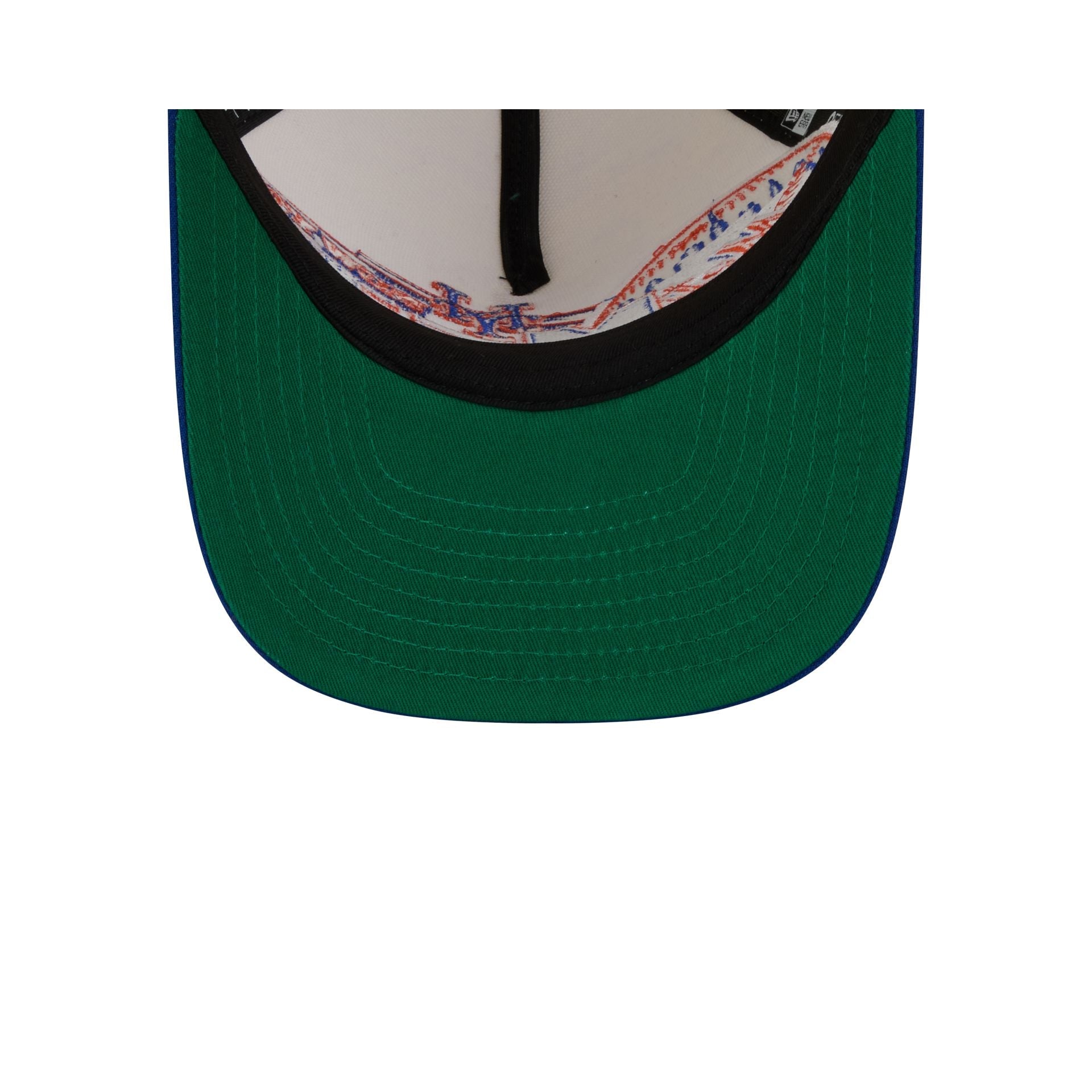 New York Mets Chrome White Classic 9FIFTY A-Frame Snapback Hat