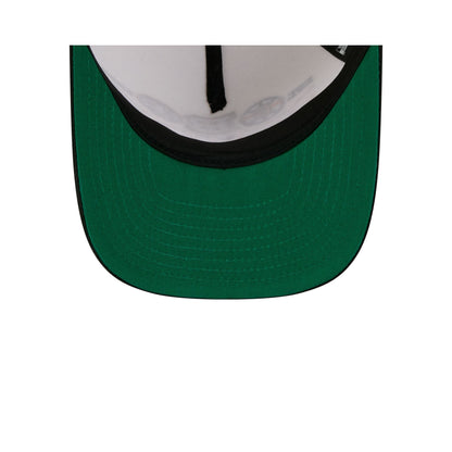 Boston Bruins Three Hit Chrome White 9FIFTY A-Frame Snapback Hat
