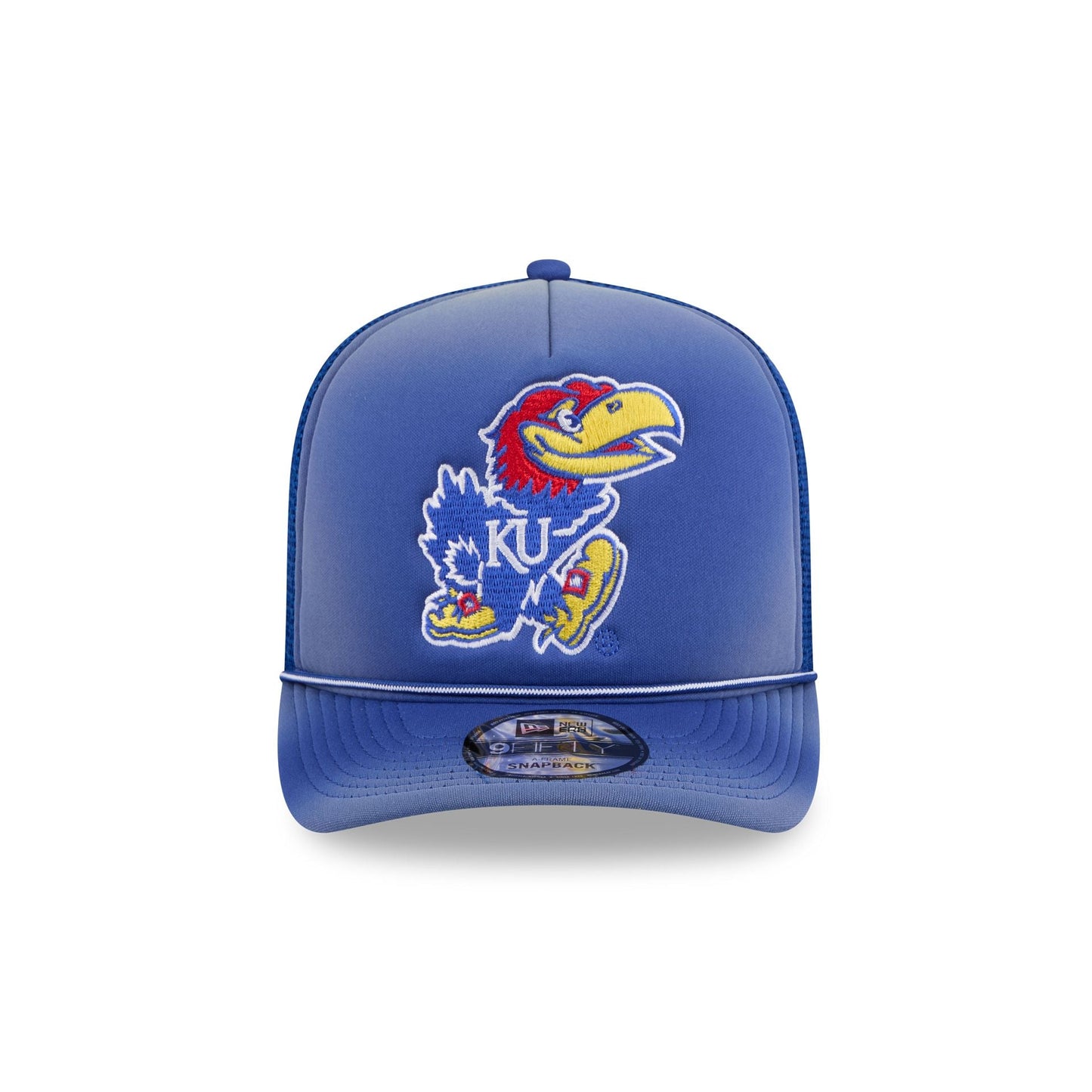 Kansas Jayhawks Worn 9FIFTY A-Frame Trucker Hat