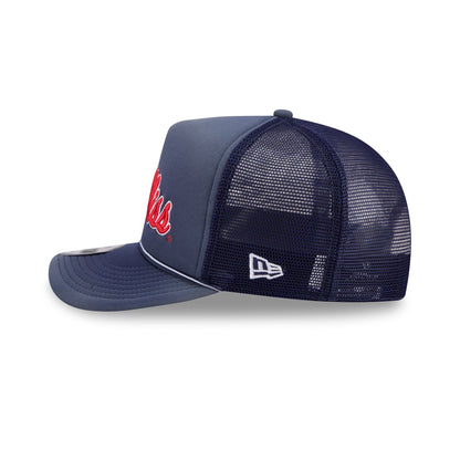 Mississippi Rebels Worn 9FIFTY A-Frame Trucker Hat