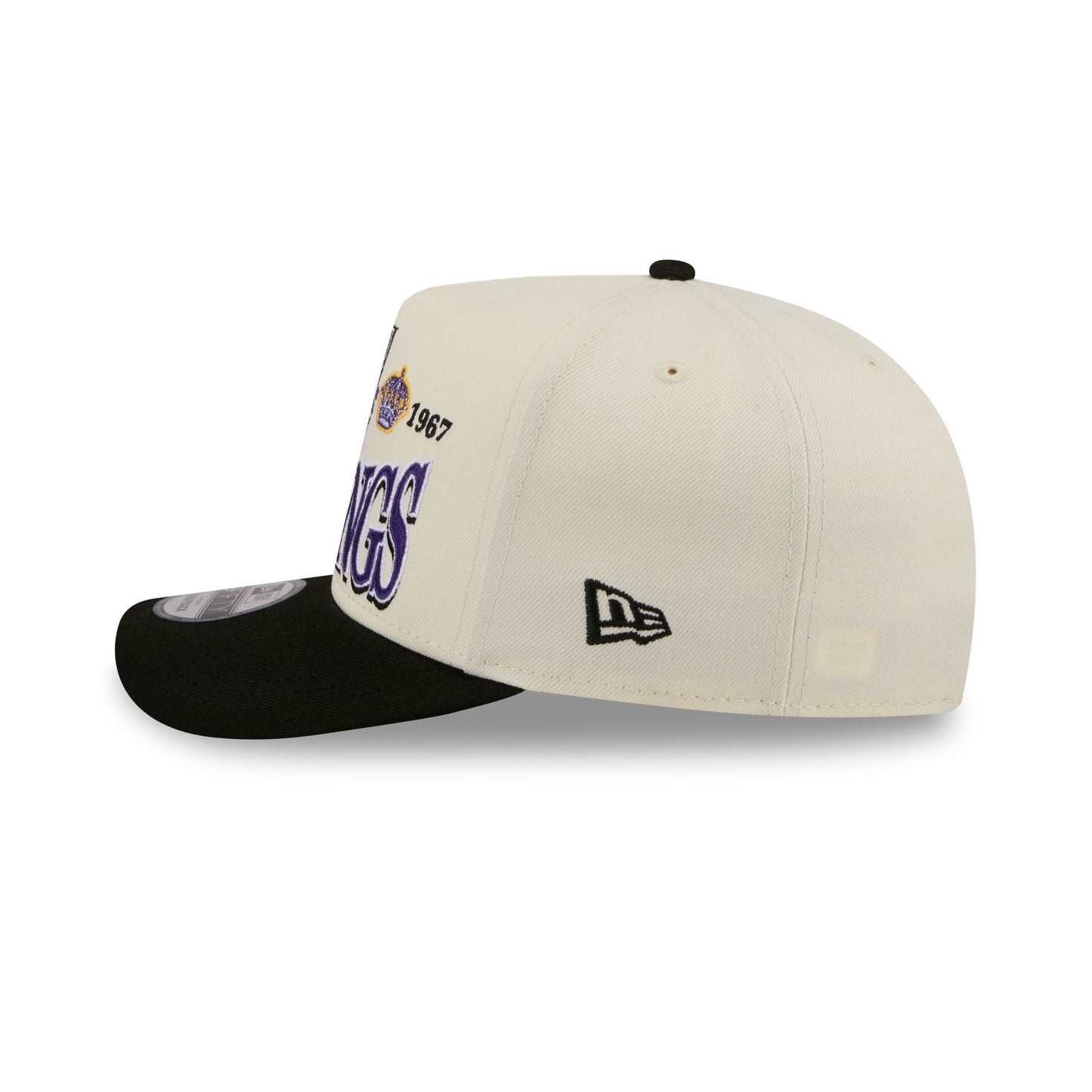 Los Angeles Kings Three Hit Chrome White 9FIFTY A-Frame Snapback Hat