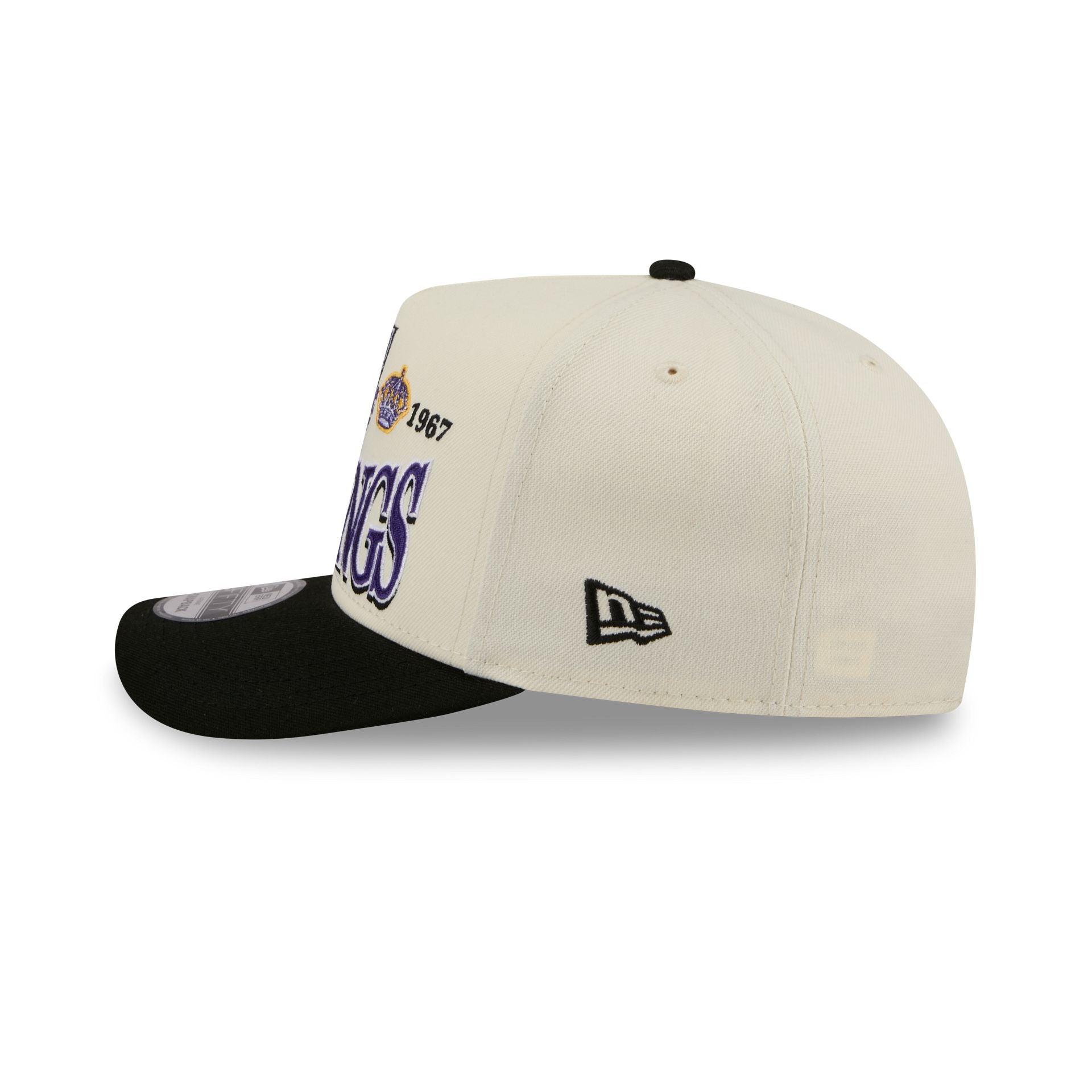 Los Angeles Kings Three Hit Chrome White 9FIFTY A-Frame Snapback Hat