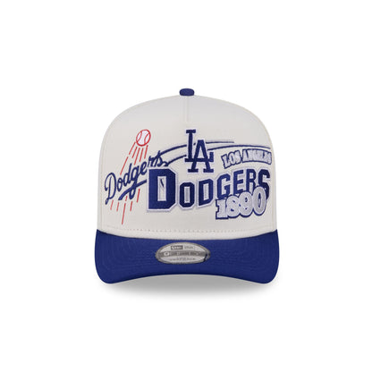 Los Angeles Dodgers Chrome White Classic 9FIFTY A-Frame Snapback Hat