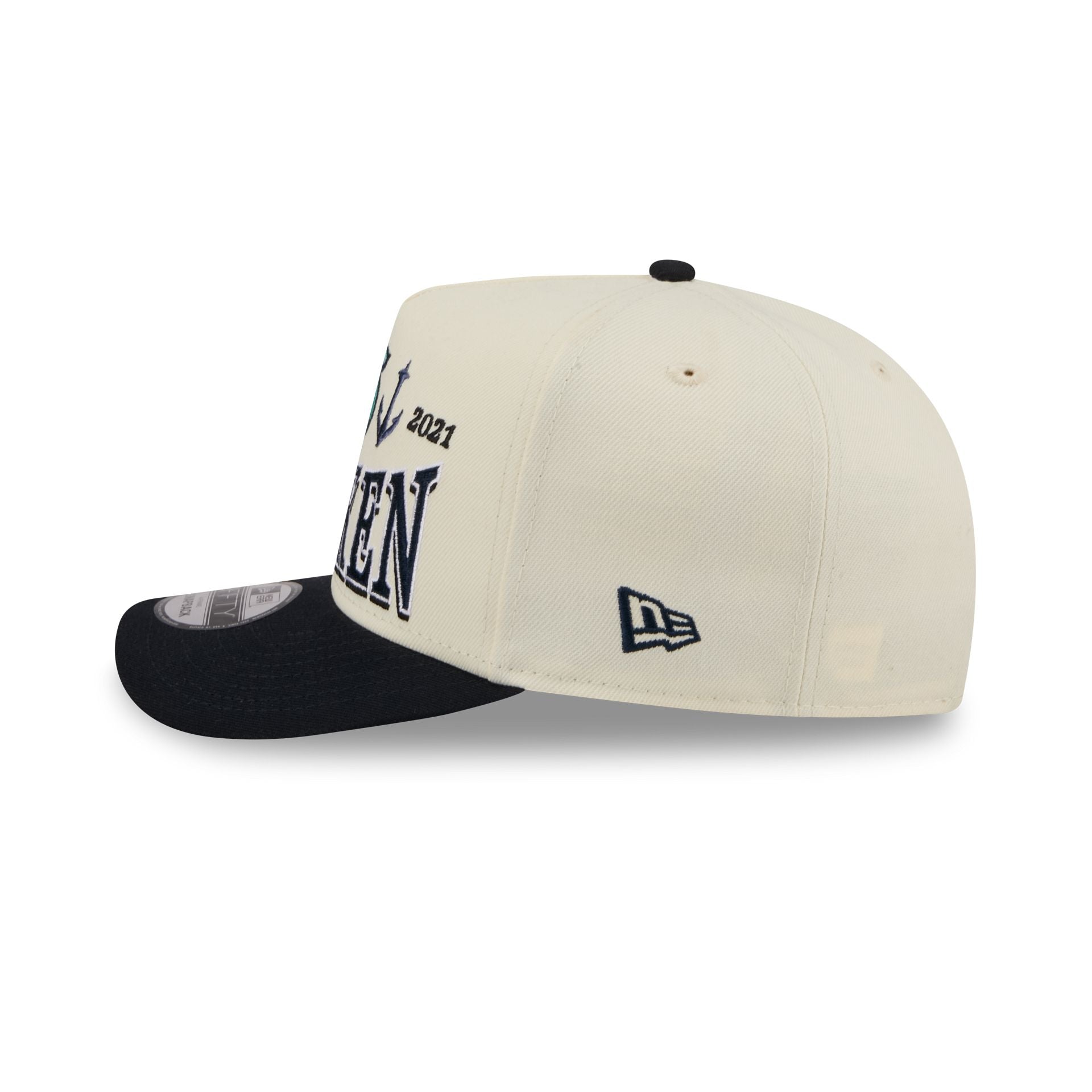 Seattle Kraken Three Hit Chrome White 9FIFTY A-Frame Snapback Hat