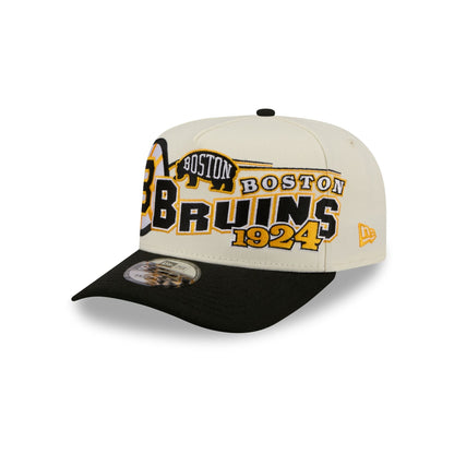 Boston Bruins Chrome White Classic 9FIFTY A-Frame Snapback Hat