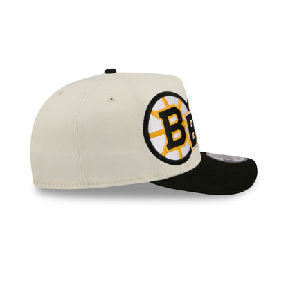 Boston Bruins Chrome White Classic 9FIFTY A-Frame Snapback Hat