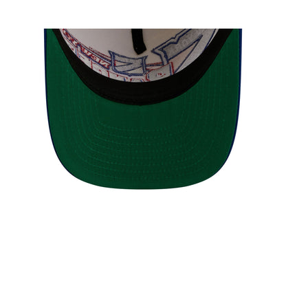 New York Rangers Chrome White Classic 9FIFTY A-Frame Snapback Hat
