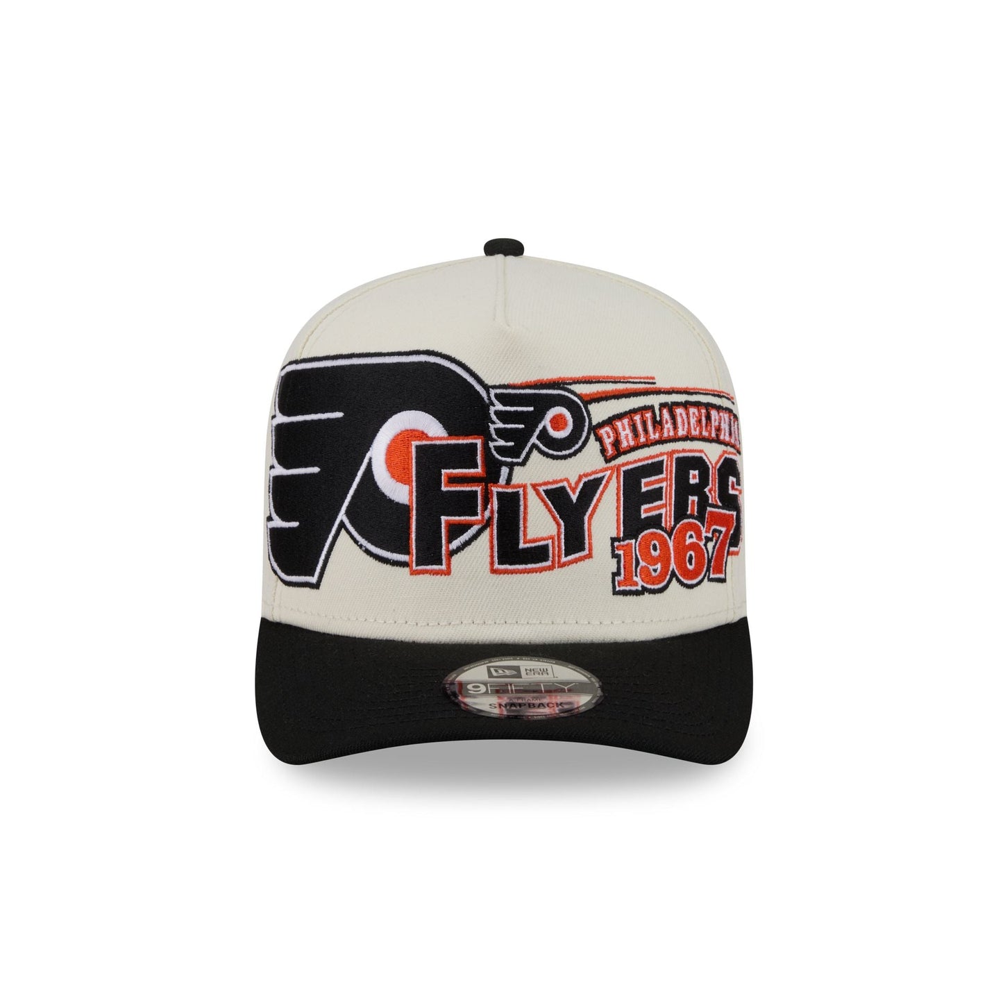 Philadelphia Flyers Chrome White Classic 9FIFTY A-Frame Snapback Hat