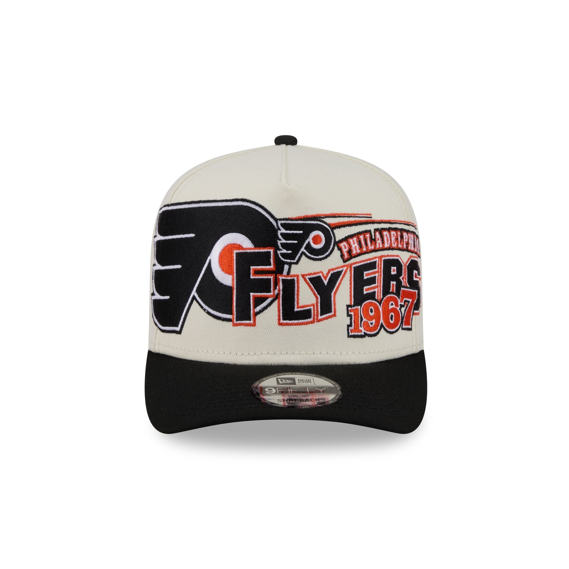 Philadelphia Flyers Chrome White Classic 9FIFTY A-Frame Snapback Hat