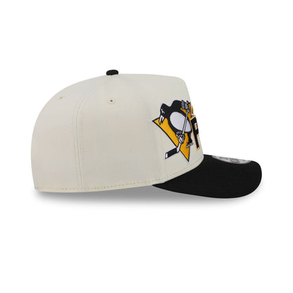 Pittsburgh Penguins Chrome White Classic 9FIFTY A-Frame Snapback Hat