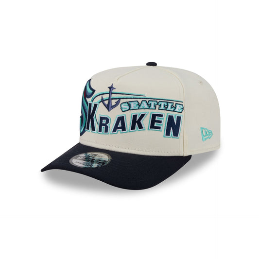 Seattle Kraken Chrome White Classic 9FIFTY A-Frame Snapback Hat
