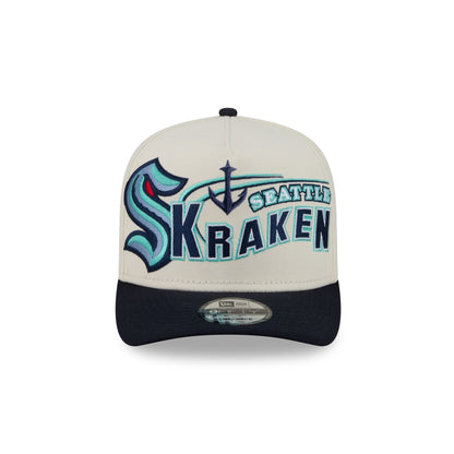 Seattle Kraken Chrome White Classic 9FIFTY A-Frame Snapback Hat