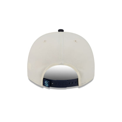 Seattle Kraken Chrome White Classic 9FIFTY A-Frame Snapback Hat