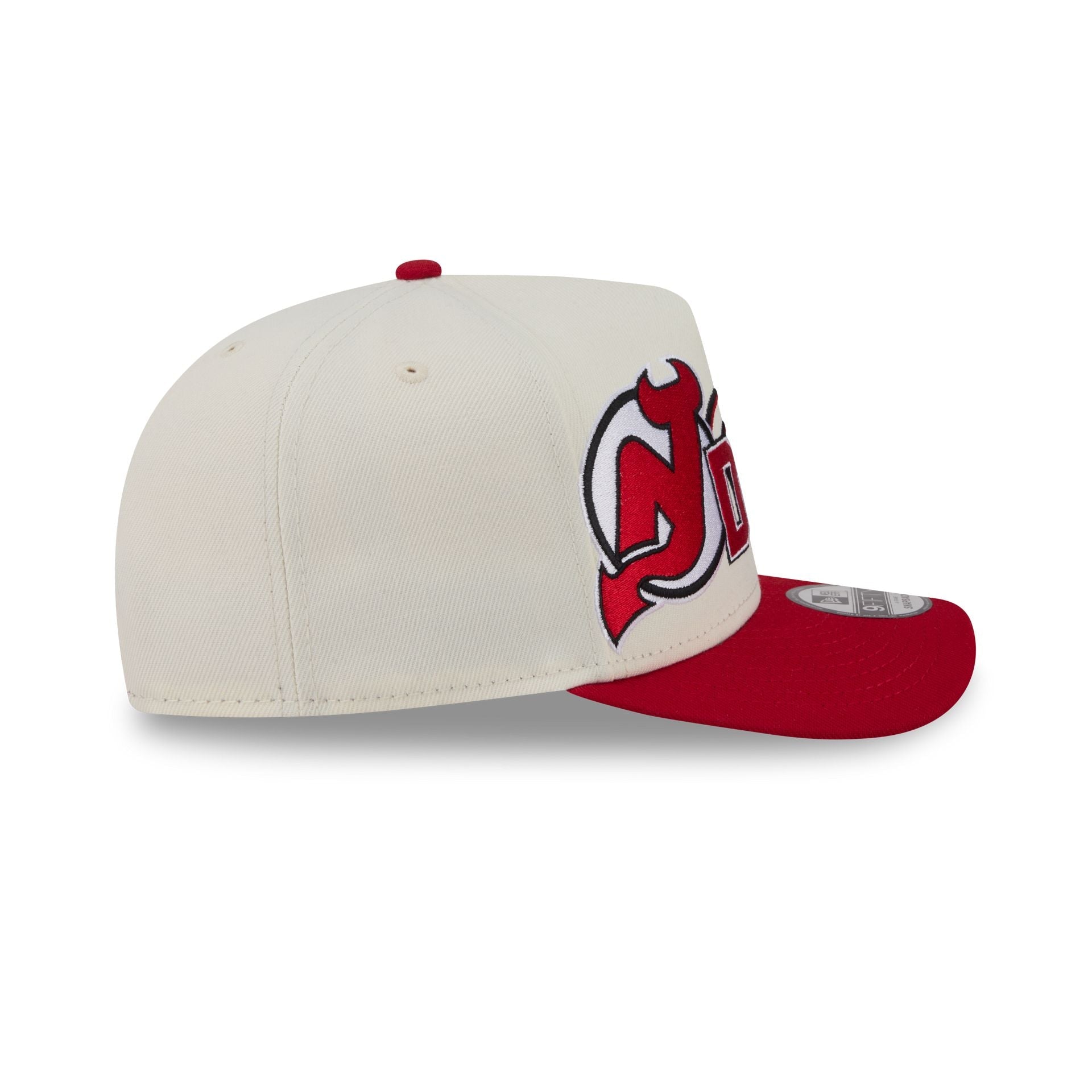 New Jersey Devils Chrome White Classic 9FIFTY A-Frame Snapback Hat