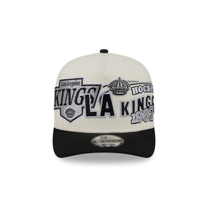 Los Angeles Kings Chrome White Classic 9FIFTY A-Frame Snapback Hat