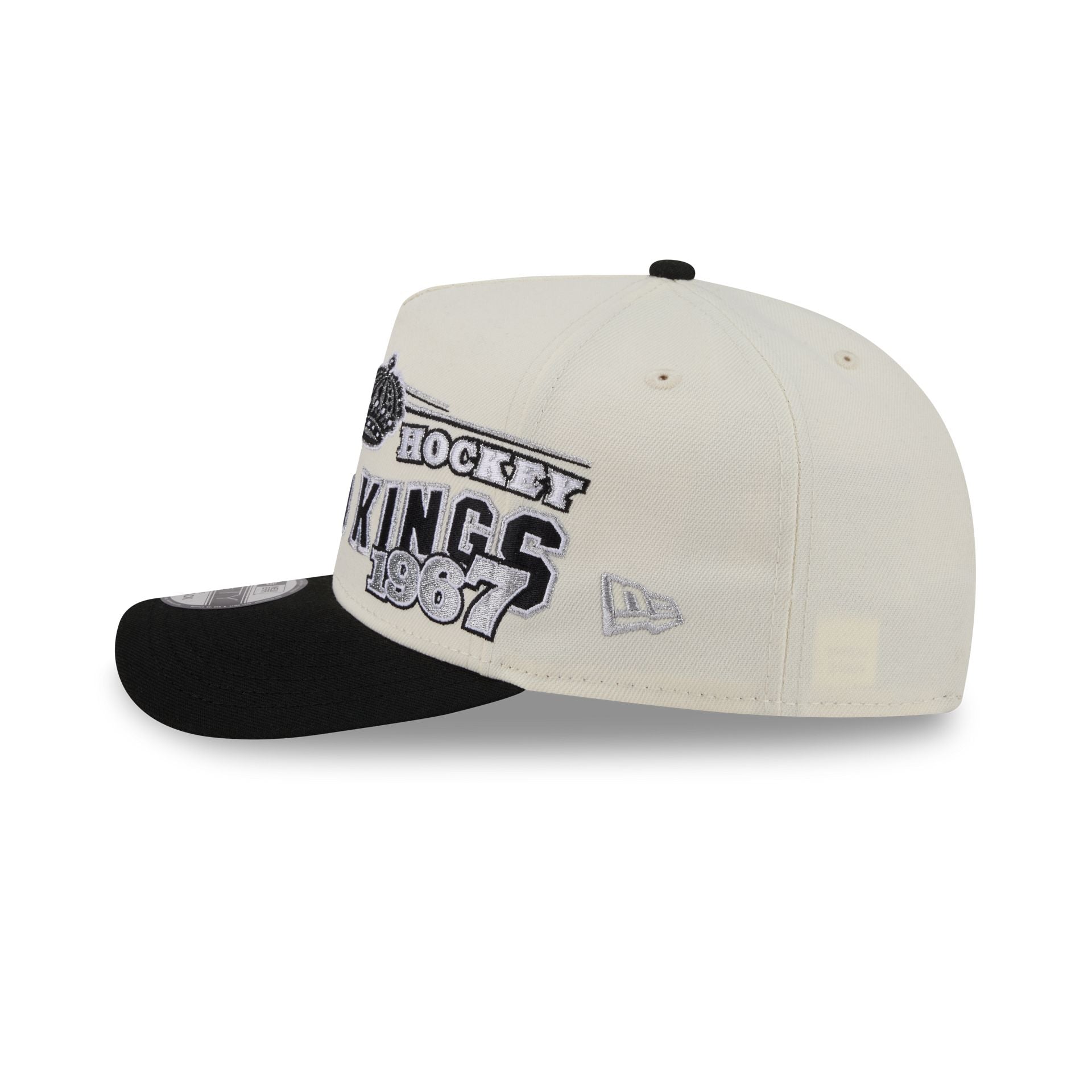 Los Angeles Kings Chrome White Classic 9FIFTY A-Frame Snapback Hat