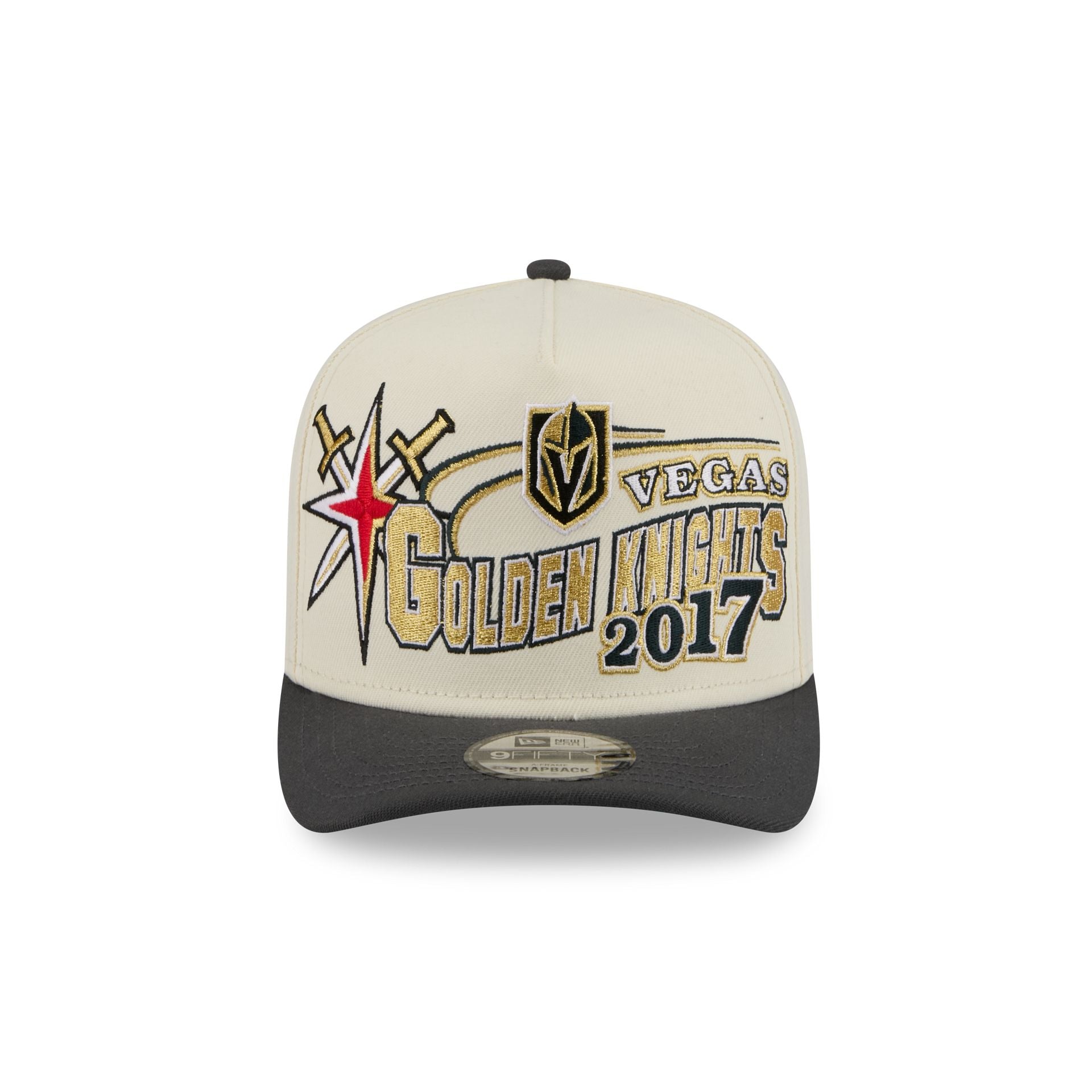 Vegas Golden Knights Chrome White Classic 9FIFTY A-Frame Snapback Hat