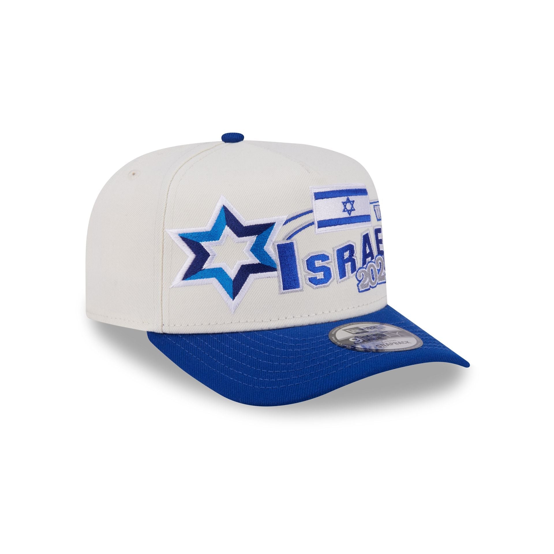 Israel Chrome White Classic 9FIFTY A-Frame Snapback Hat