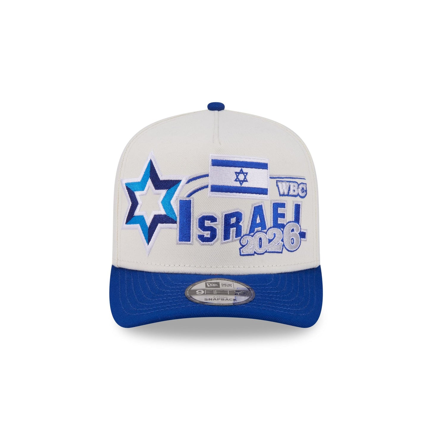 Israel Chrome White Classic 9FIFTY A-Frame Snapback Hat