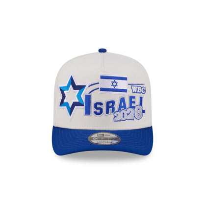Israel Chrome White Classic 9FIFTY A-Frame Snapback Hat