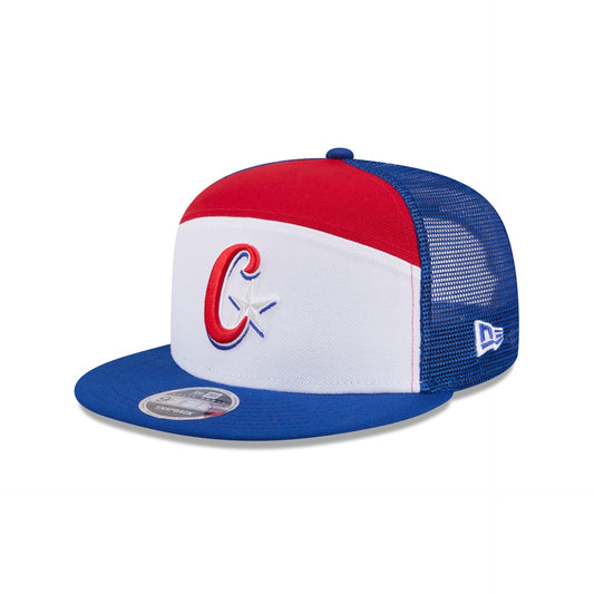 Cuba Block Split Panel 9FIFTY Trucker Hat