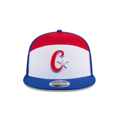 Cuba Block Split Panel 9FIFTY Trucker Hat