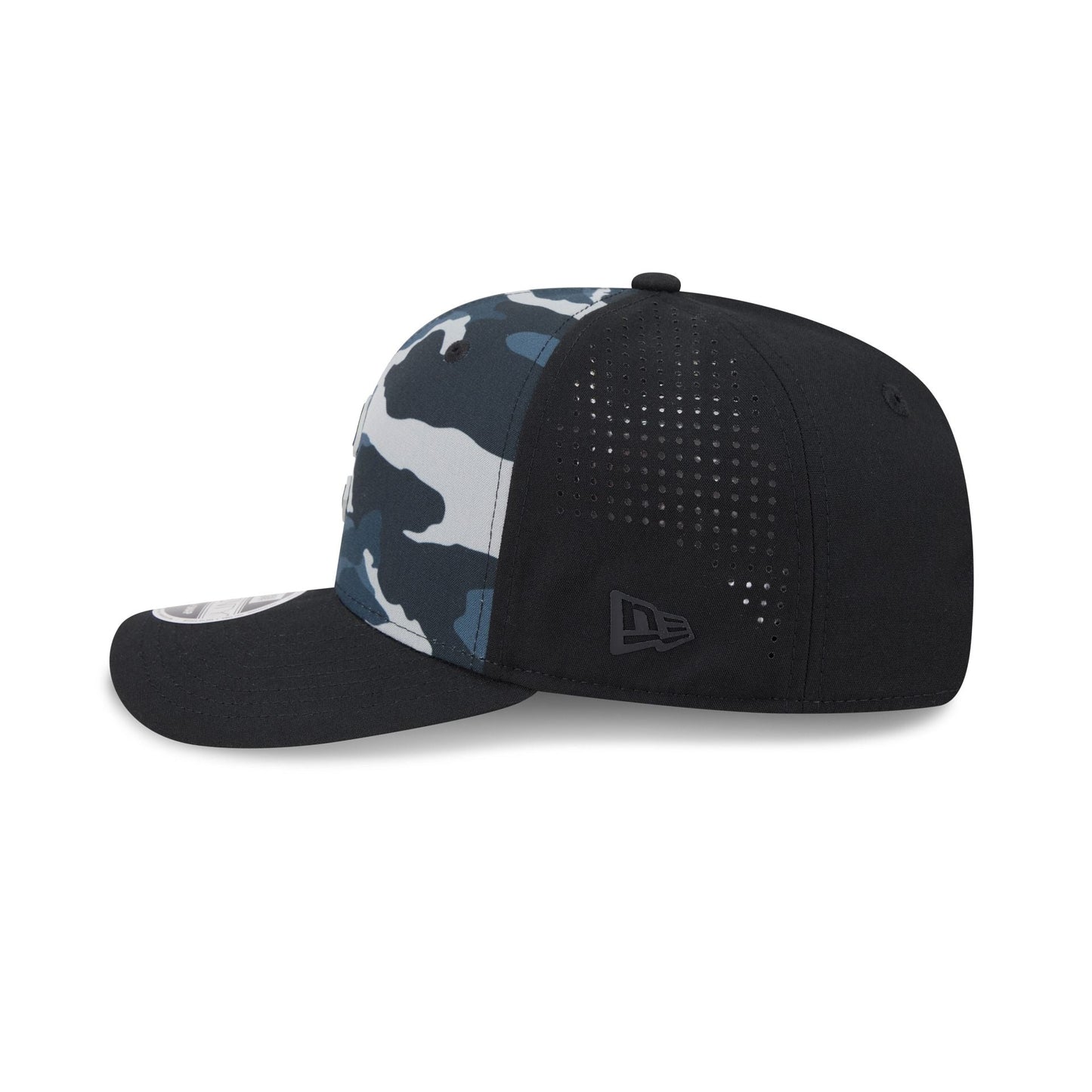 Chicago Cubs Black Camo Performance 9SEVENTY Stretch-Snap Hat