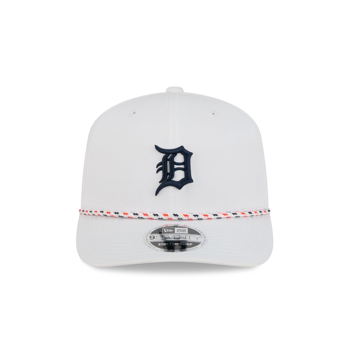 Detroit Tigers Optic White Performance Rope 9SEVENTY Stretch-Snap Hat