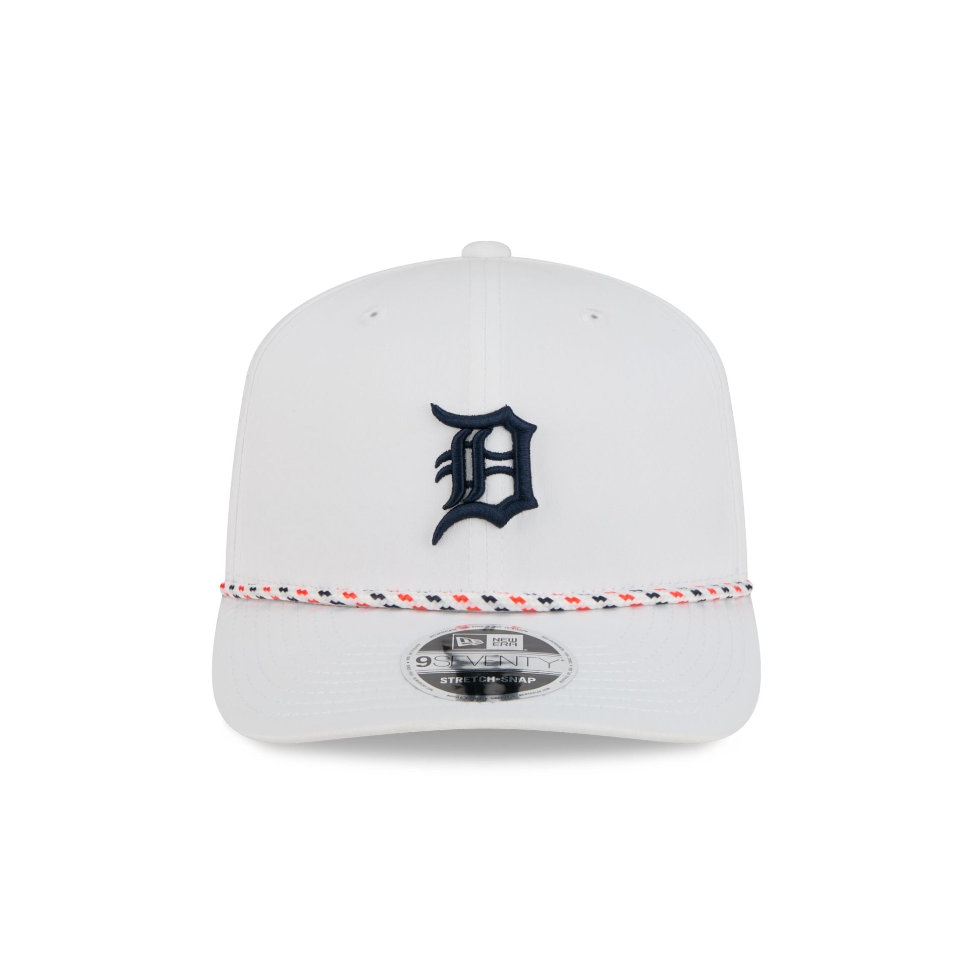 Detroit Tigers Optic White Performance Rope 9SEVENTY Stretch-Snap Hat