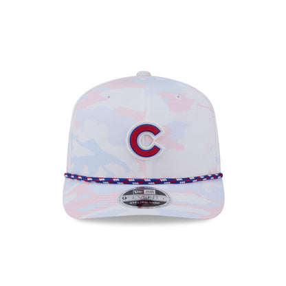 Chicago Cubs White Camo Performance Rope 9SEVENTY Stretch-Snap Hat