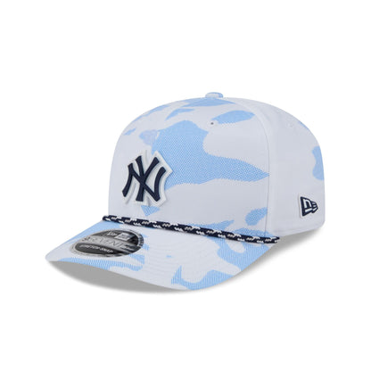 New York Yankees White Camo Performance Rope 9SEVENTY Stretch-Snap Hat