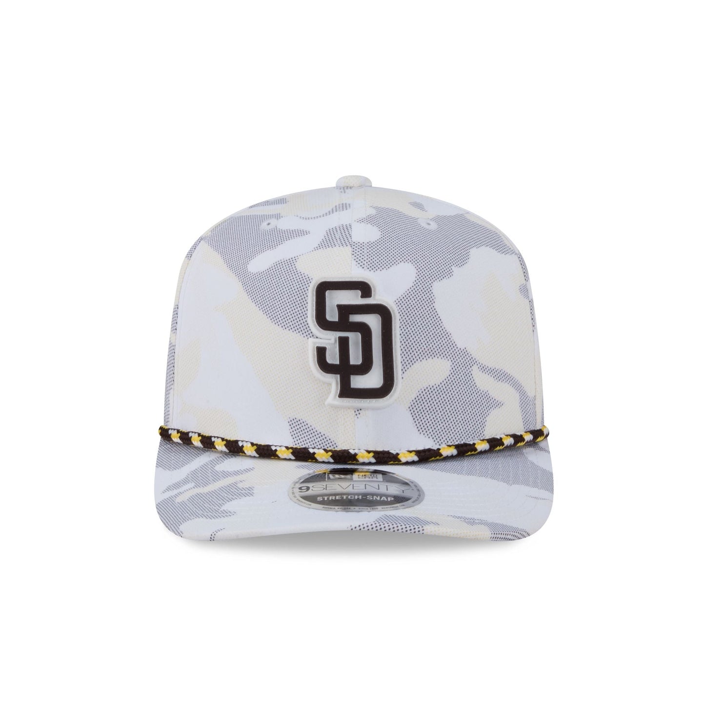 San Diego Padres White Camo Performance Rope 9SEVENTY Stretch-Snap Hat