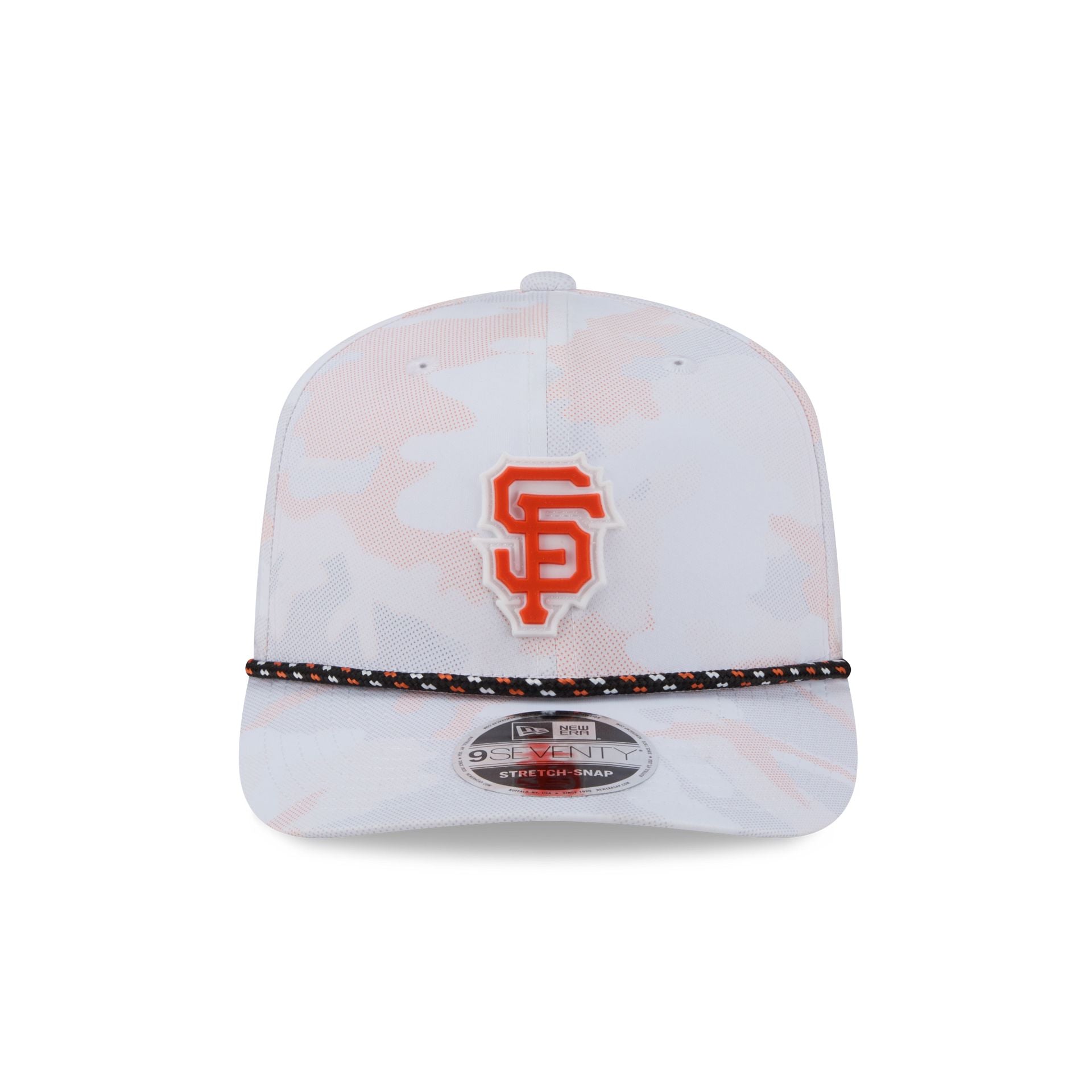 San Francisco Giants White Camo Performance Rope 9SEVENTY Stretch-Snap Hat