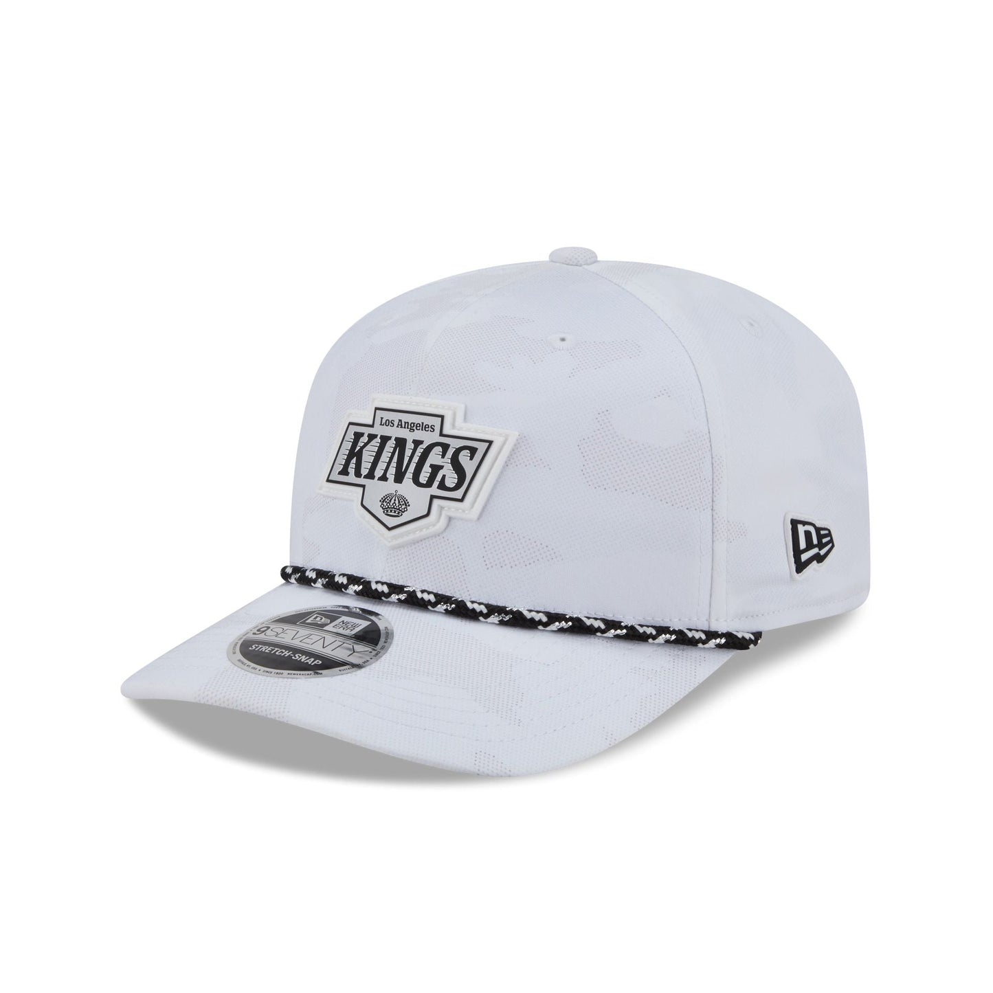 Los Angeles Kings White Camo Performance Rope 9SEVENTY Stretch-Snap Hat