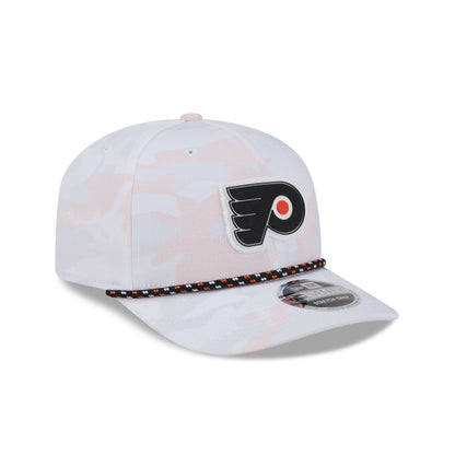 Philadelphia Flyers White Camo Performance Rope 9SEVENTY Stretch-Snap Hat