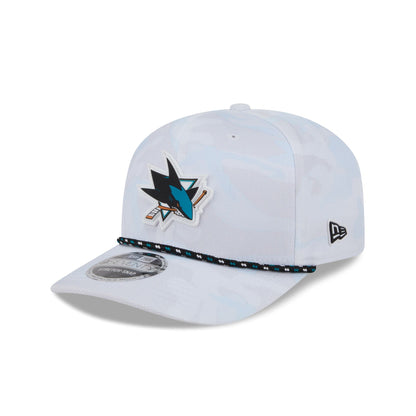 San Jose Sharks White Camo Performance Rope 9SEVENTY Stretch-Snap Hat