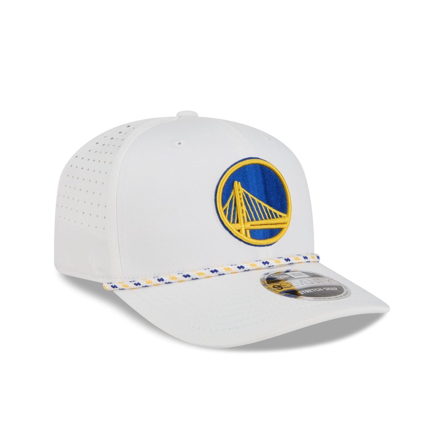 Golden State Warriors Optic White Performance Rope 9SEVENTY Stretch-Snap Hat