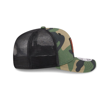 Alabama Crimson Tide Camo Canvas 9SEVENTY Trucker Hat