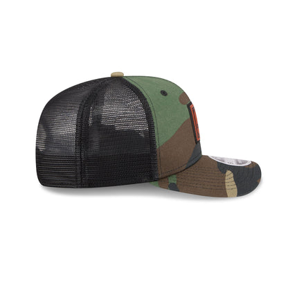 Duke Blue Devils Camo Canvas 9SEVENTY Trucker Hat