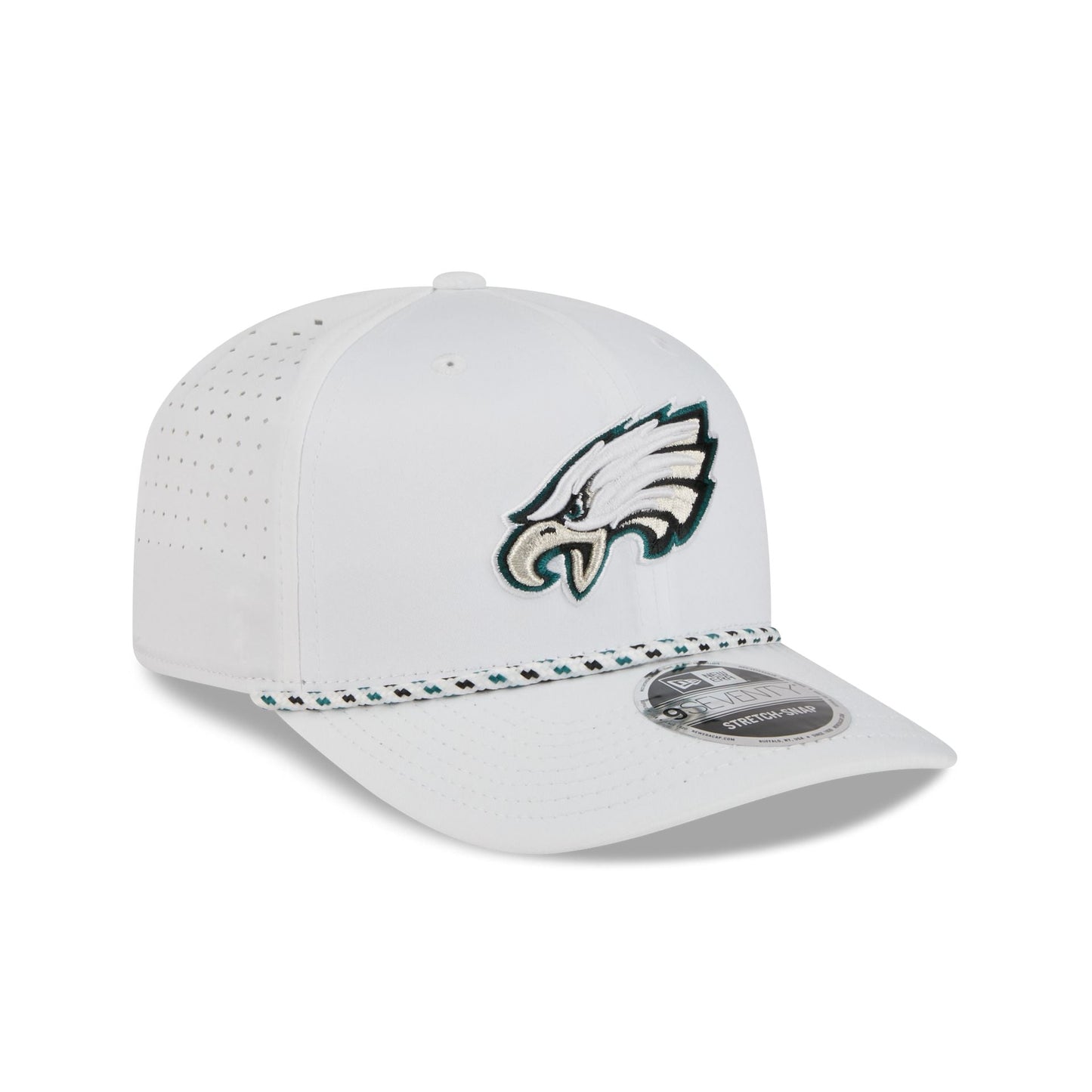 Philadelphia Eagles Optic White Performance Rope 9SEVENTY Stretch-Snap Hat