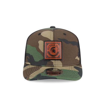Michigan State Spartans Camo Canvas 9SEVENTY Trucker Hat