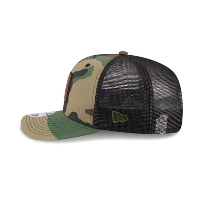 North Carolina Tar Heels Camo Canvas 9SEVENTY Trucker Hat