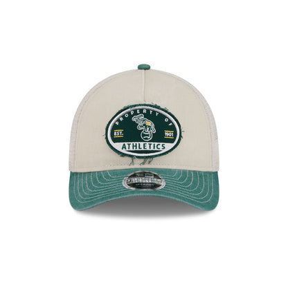 Athletics Frayed 9FORTY M-Crown A-Frame Trucker Hat
