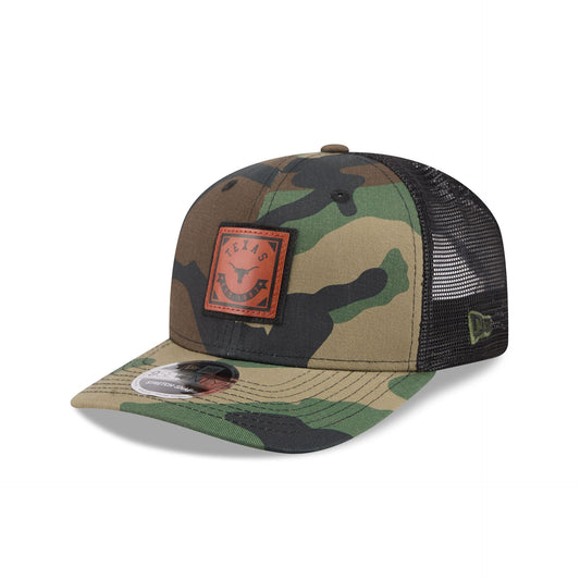 Texas Longhorns Camo Canvas 9SEVENTY Trucker Hat