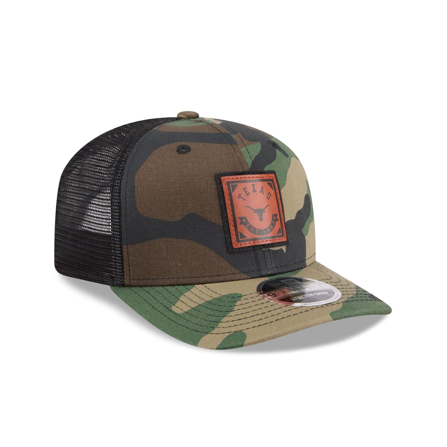 Texas Longhorns Camo Canvas 9SEVENTY Trucker Hat