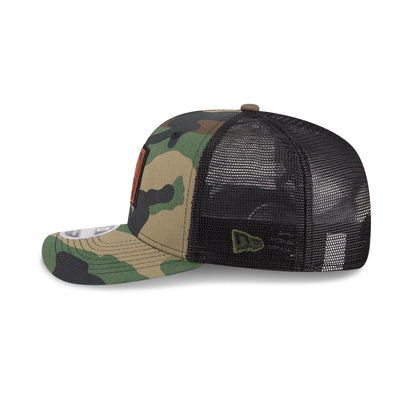 Texas Longhorns Camo Canvas 9SEVENTY Trucker Hat