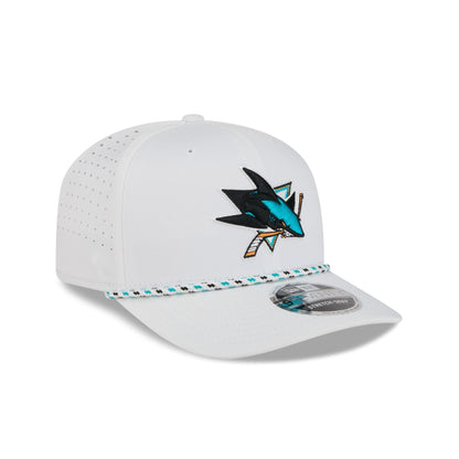 San Jose Sharks Optic White Performance Rope 9SEVENTY Stretch-Snap Hat