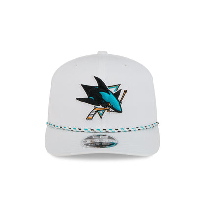 San Jose Sharks Optic White Performance Rope 9SEVENTY Stretch-Snap Hat
