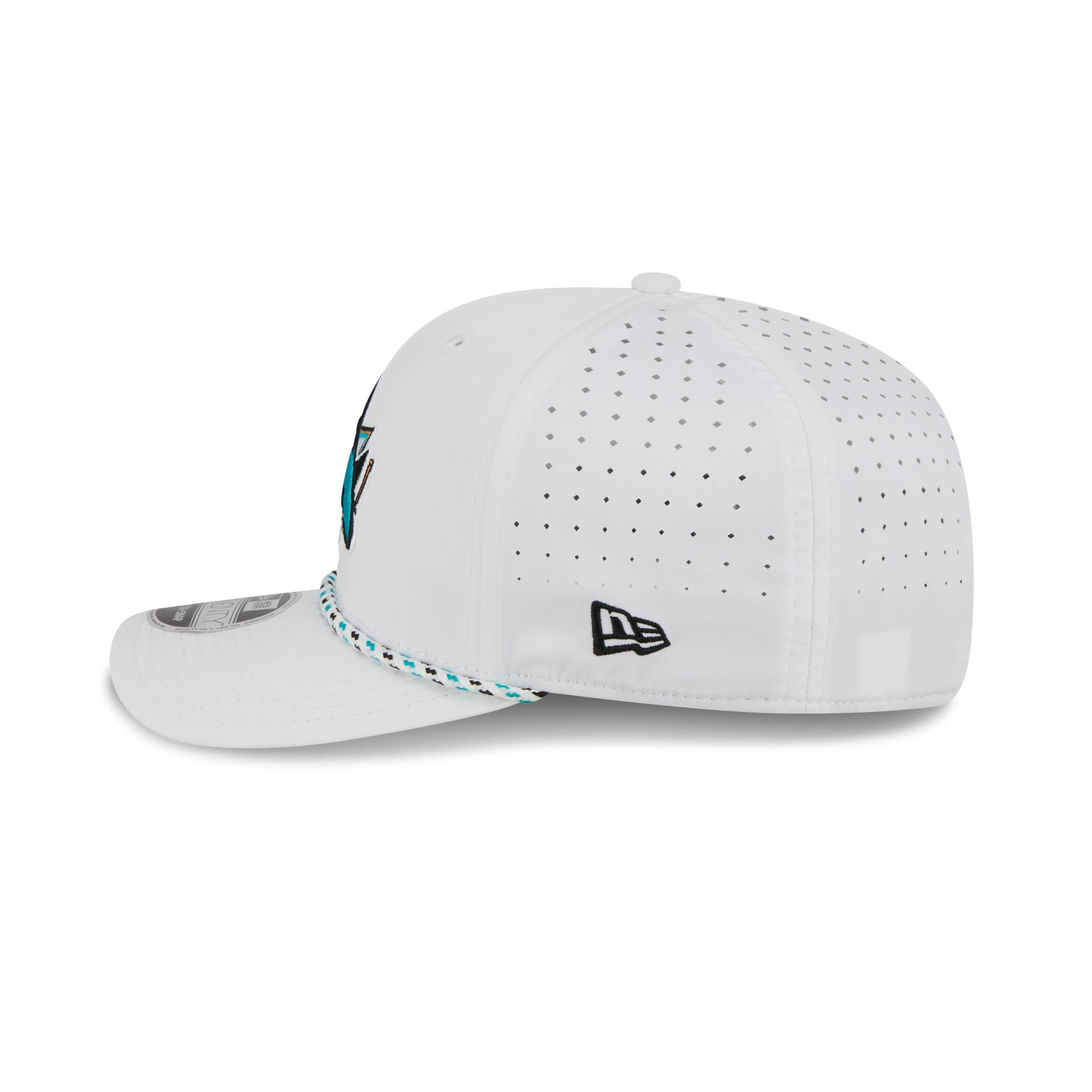 San Jose Sharks Optic White Performance Rope 9SEVENTY Stretch-Snap Hat