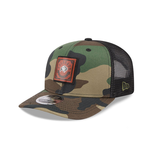 Colorado Buffaloes Camo Canvas 9SEVENTY Trucker Hat